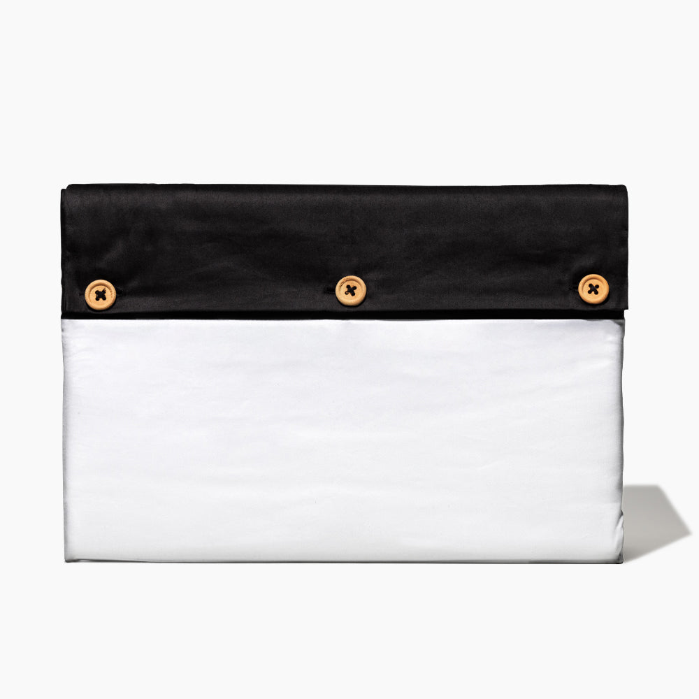 Organic Cotton White Duvet Cover &amp; Fitted Sheet Set