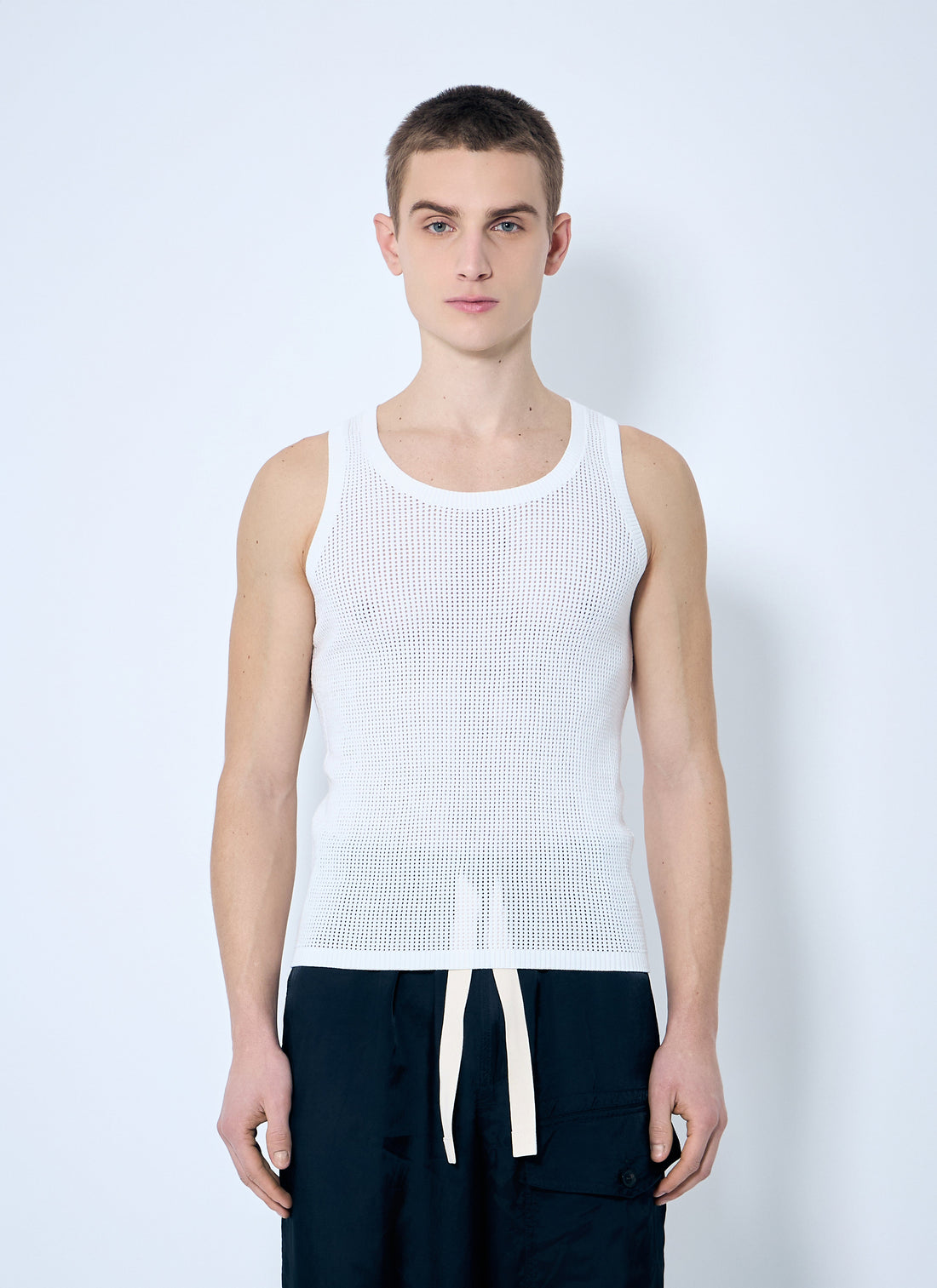 Dries Van Noten Men Merit Knit Tank Top by Luosophy