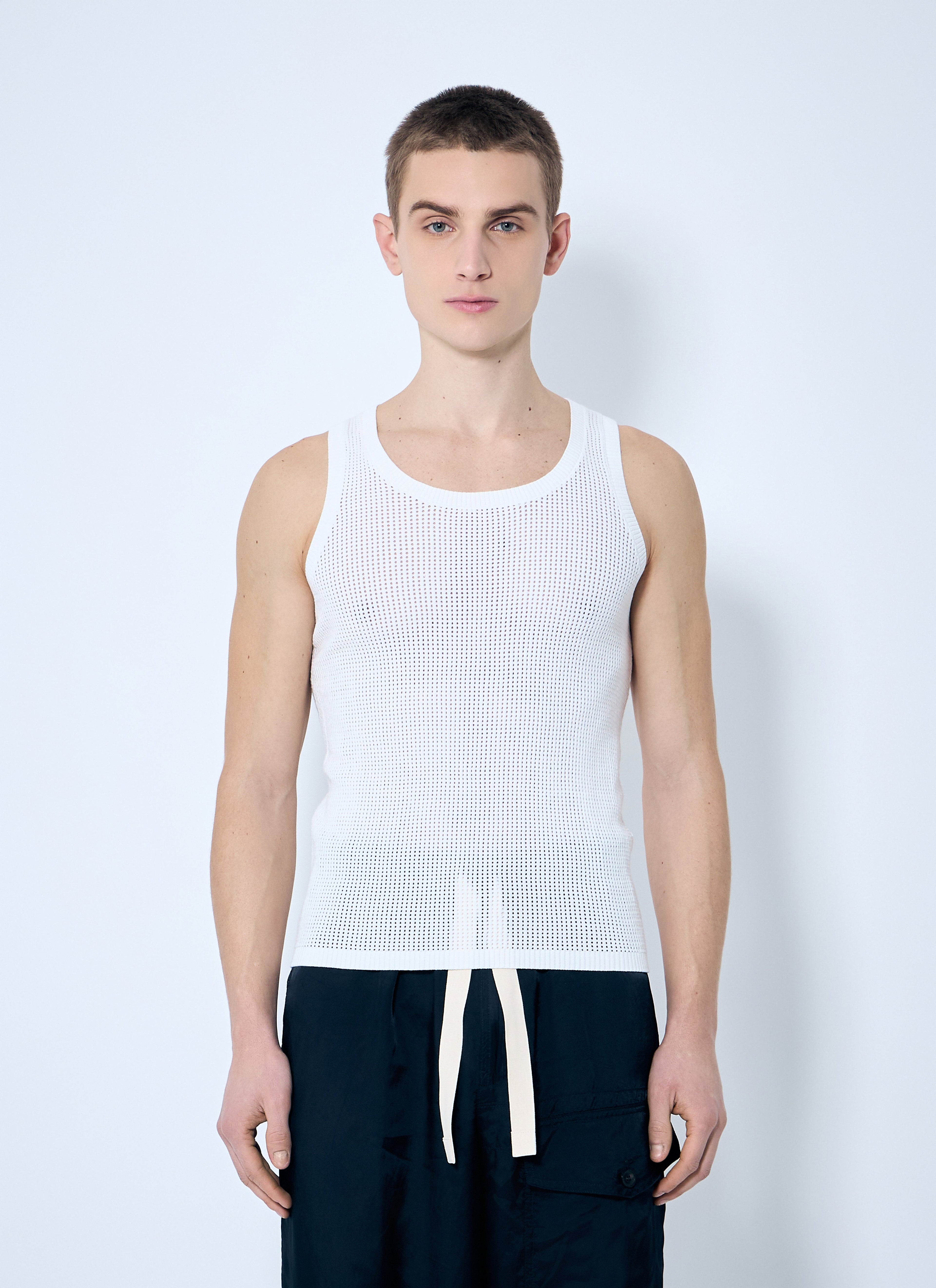 Dries Van Noten Men Merit Knit Tank Top by Luosophy