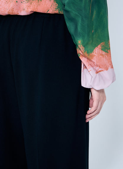 Dries Van Noten Women Puvis Wool Pants by Luosophy