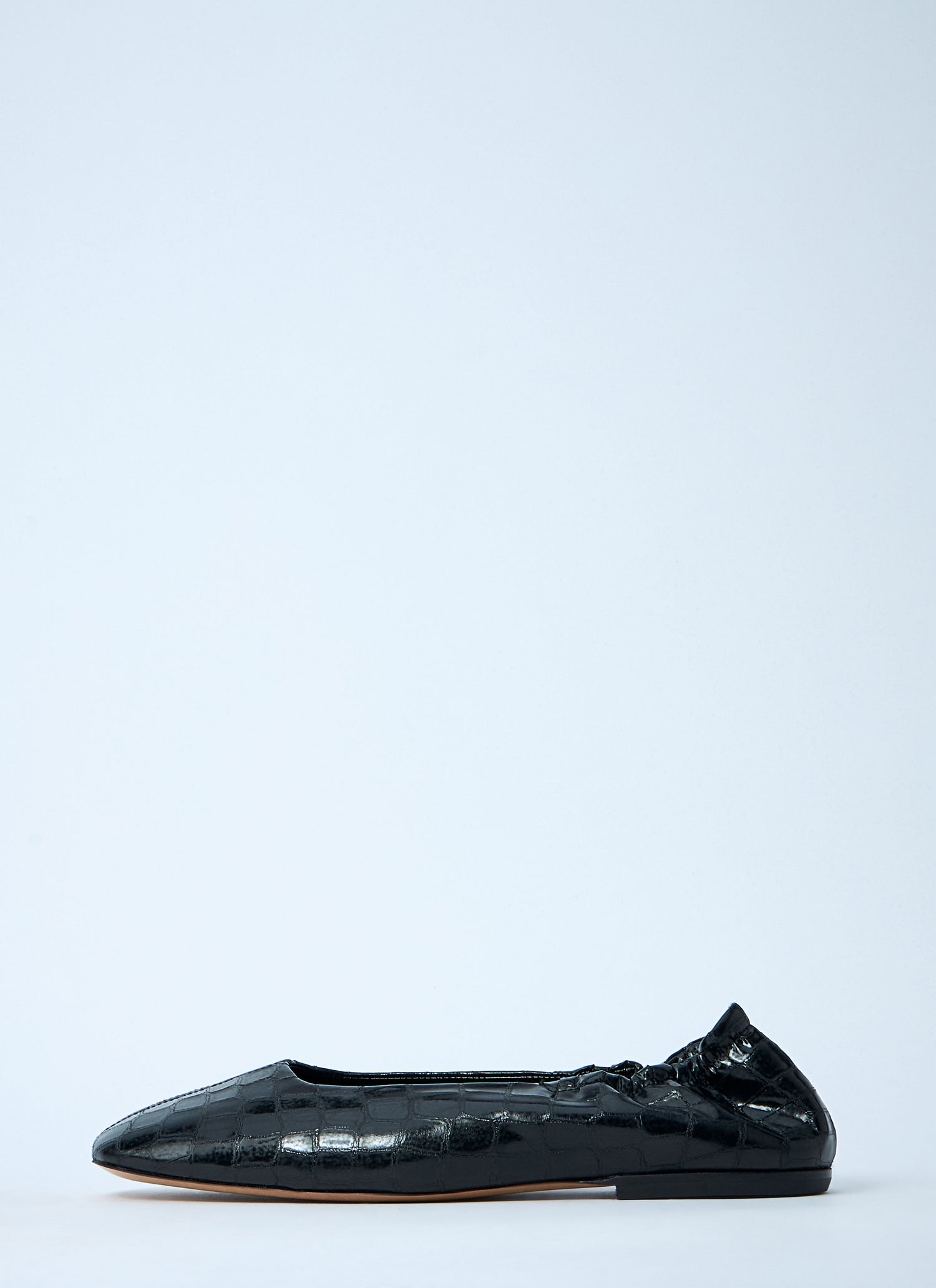 Dries Van Noten Women Croc-Embossed Ballerina Flats by Luosophy