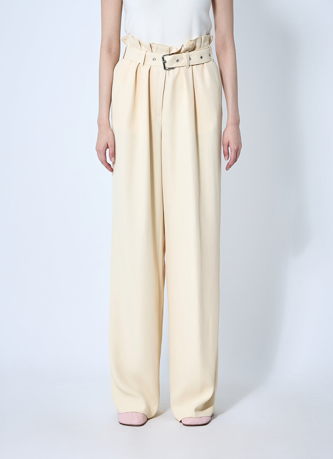 Dries Van Noten Women Belted Pants by Luosophy
