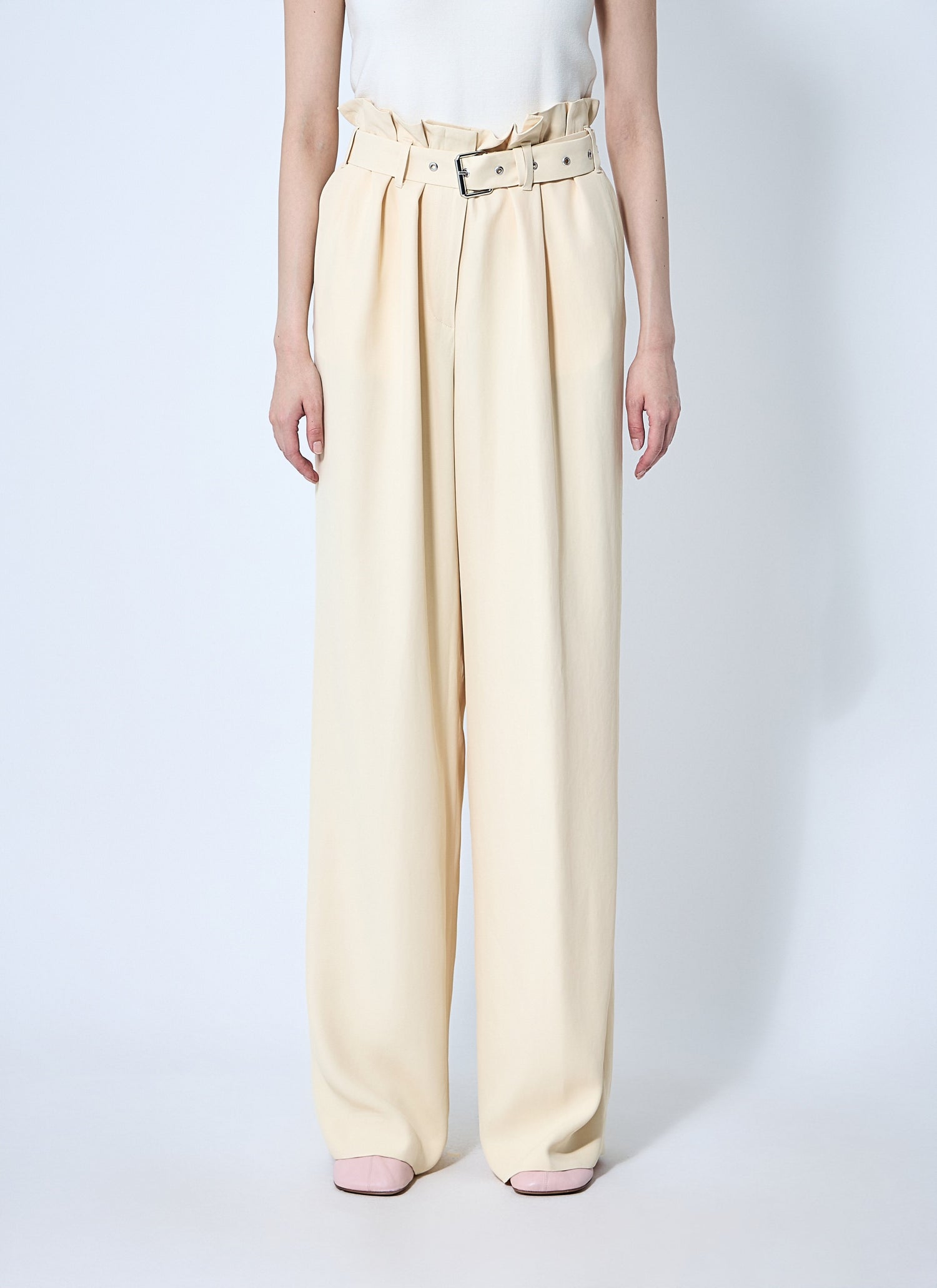 Dries Van Noten Women Belted Pants by Luosophy