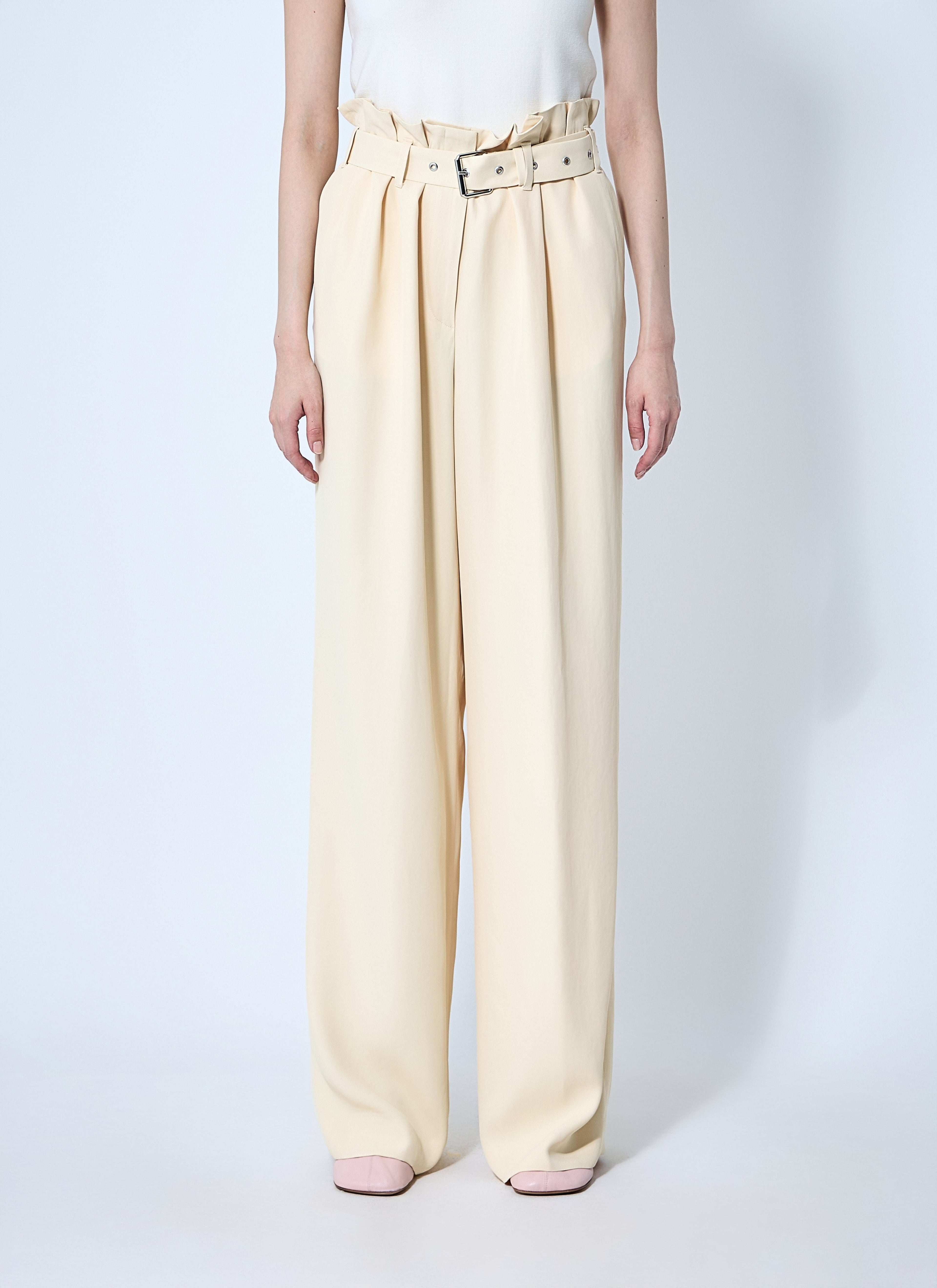 Dries Van Noten Women Belted Pants by Luosophy