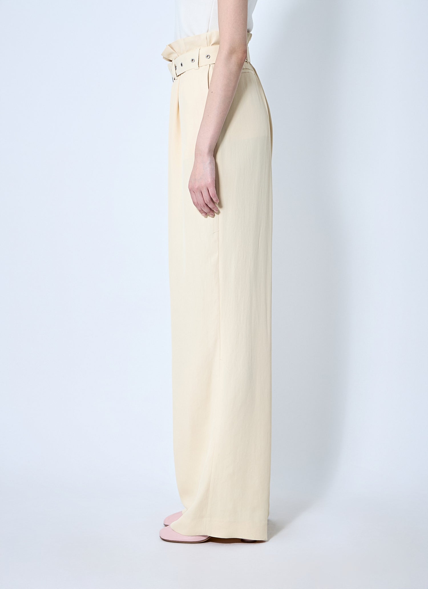 Dries Van Noten Women Belted Pants by Luosophy