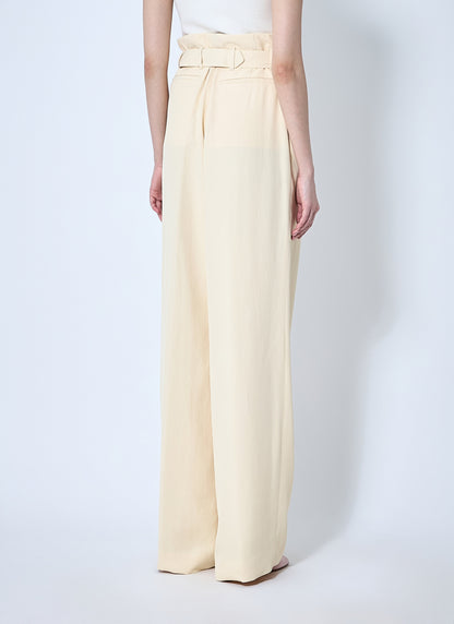 Dries Van Noten Women Belted Pants by Luosophy