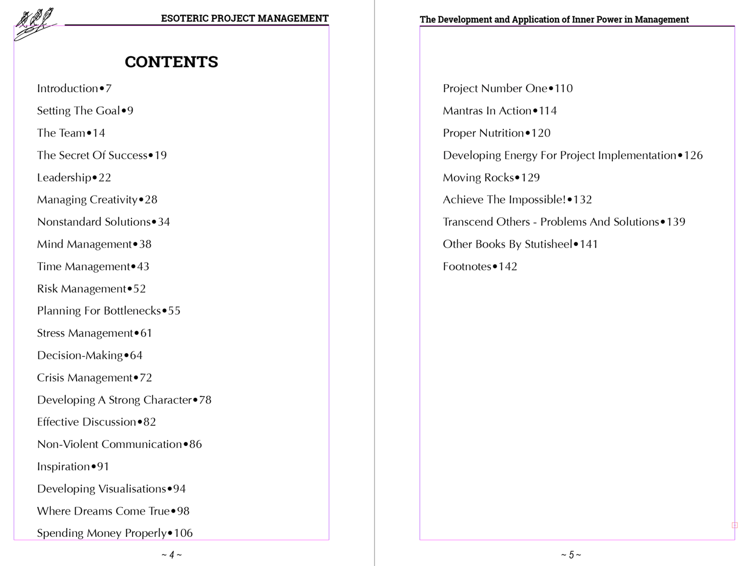 e-Book. Esoteric Project Management: the Development and Application of Inner Power in Management