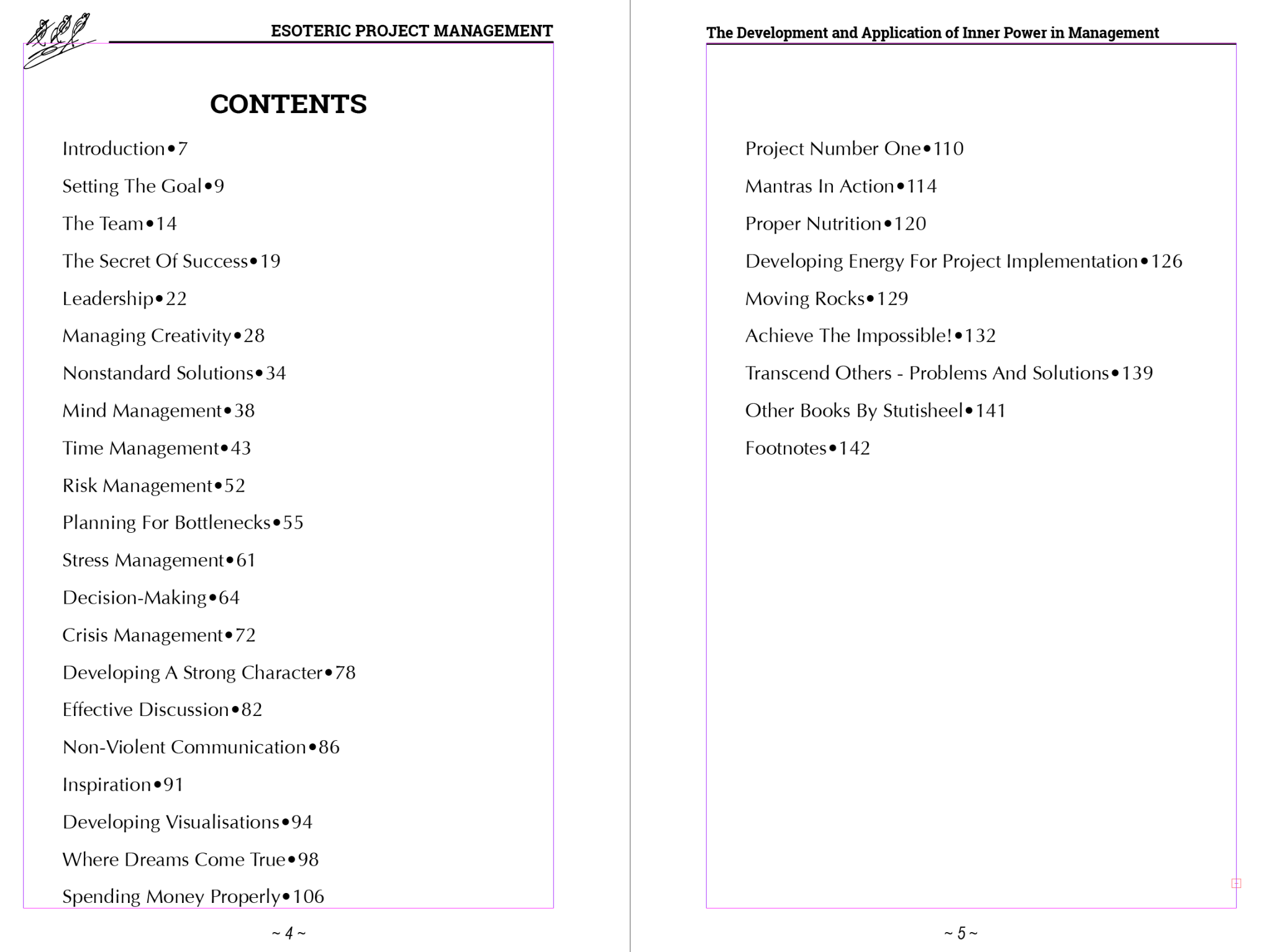 e-Book. Esoteric Project Management: the Development and Application of Inner Power in Management