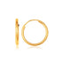 10k Yellow Gold Polished Endless Hoop Earrings (16mm Diameter) by Bids.com
