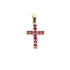 .21ct Ruby Cross Religious Pendant 10KT Yellow Gold by Bids.com