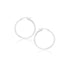 14k White Gold Polished Hoop Earrings (20 mm) by Bids.com