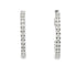 Genuine 1.53ct Diamond Hoop Earrings 10KT White Gold by Bids.com