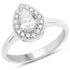 14K White Gold 0.70 Carat Genuine White Diamond Ring by Bids.com