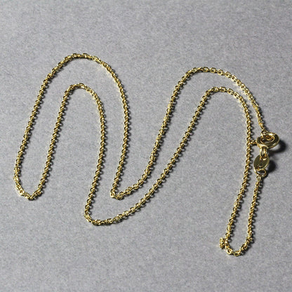 14k Yellow Gold Diamond Cut Cable Link Chain 1.1mm by Bids.com