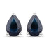 1.60 Carat Genuine Blue Sapphire 10K White Gold Earrings by Bids.com