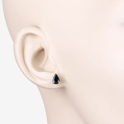 1.60 Carat Genuine Blue Sapphire 10K Yellow Gold Earrings by Bids.com