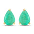 1.30 Carat Genuine Zambian Emerald 10K Yellow Gold Earrings by Bids.com