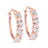0.98 Carat Genuine Morganite and White Topaz .925 Sterling Silver Earrings by Bids.com