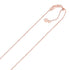 14k Rose Gold Adjustable Box Chain 0.7mm by Bids.com