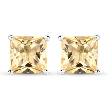 3.06 Carat Genuine Citrine .925 Sterling Silver Earrings  DestGlow