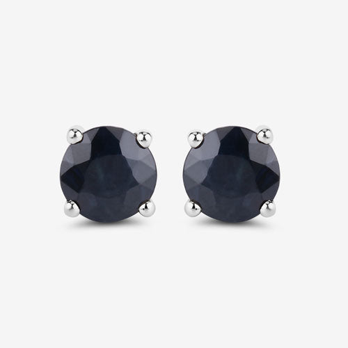1.70 Carat Genuine Blue Sapphire 10K White Gold Earrings by Bids.com