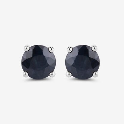 1.70 Carat Genuine Blue Sapphire 10K White Gold Earrings by Bids.com