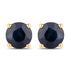1.70 Carat Genuine Blue Sapphire 10K Yellow Gold Earrings by Bids.com