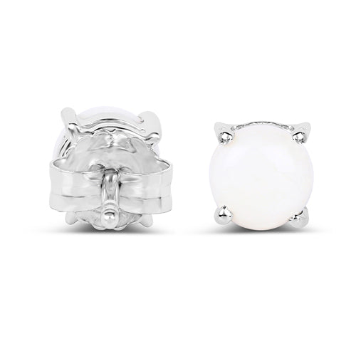1.18 Carat Genuine Opal .925 Sterling Silver Earrings  DestGlow
