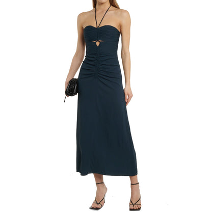 Self-Portrait Cut-Out Ruched Maxi Dress Women by Luosophy