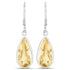 10.04 Carat Genuine Citrine .925 Sterling Silver Earrings by Bids.com