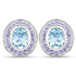 6.30 ct. Genuine Blue Topaz and Tanzanite .925 Sterling Silver Earrings by Avera Group