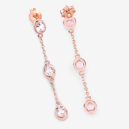 1.62 Carat Genuine Morganite .925 Sterling Silver Earrings by Bids.com