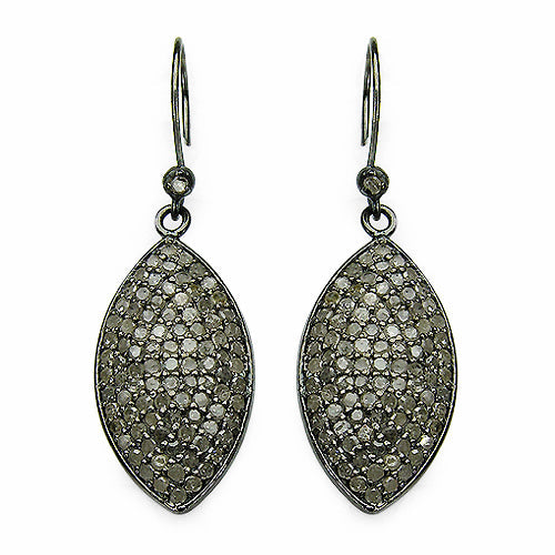 2.82 Carat Genuine Diamond .925 Sterling Silver Earrings by Bids.com