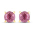 1.30 Carat Genuine Pink Sapphire 10K Yellow Gold Earrings by Bids.com
