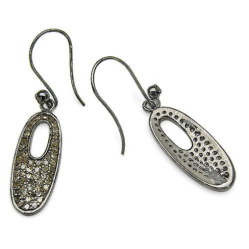 1.20 Carat Genuine Diamond .925 Sterling Silver Earrings by Bids.com