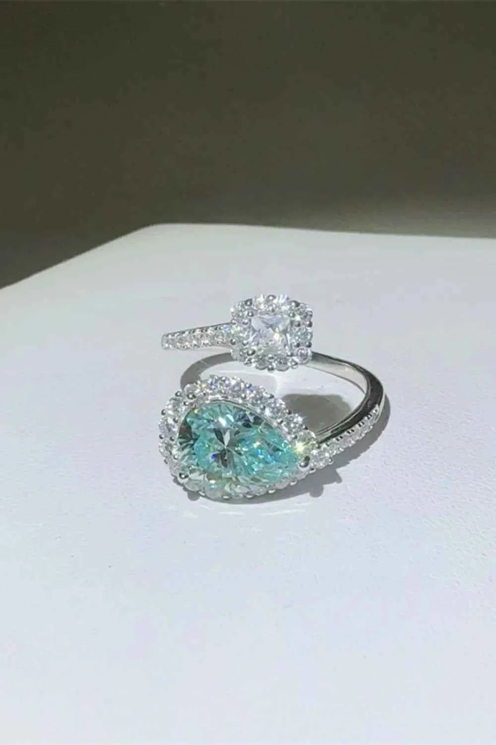 2 Carat Sparkala™ 925 Sterling Silver Bypass Ring