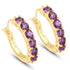 1.20 Carat Genuine Amethyst .925 Sterling Silver Earrings by Avera Group