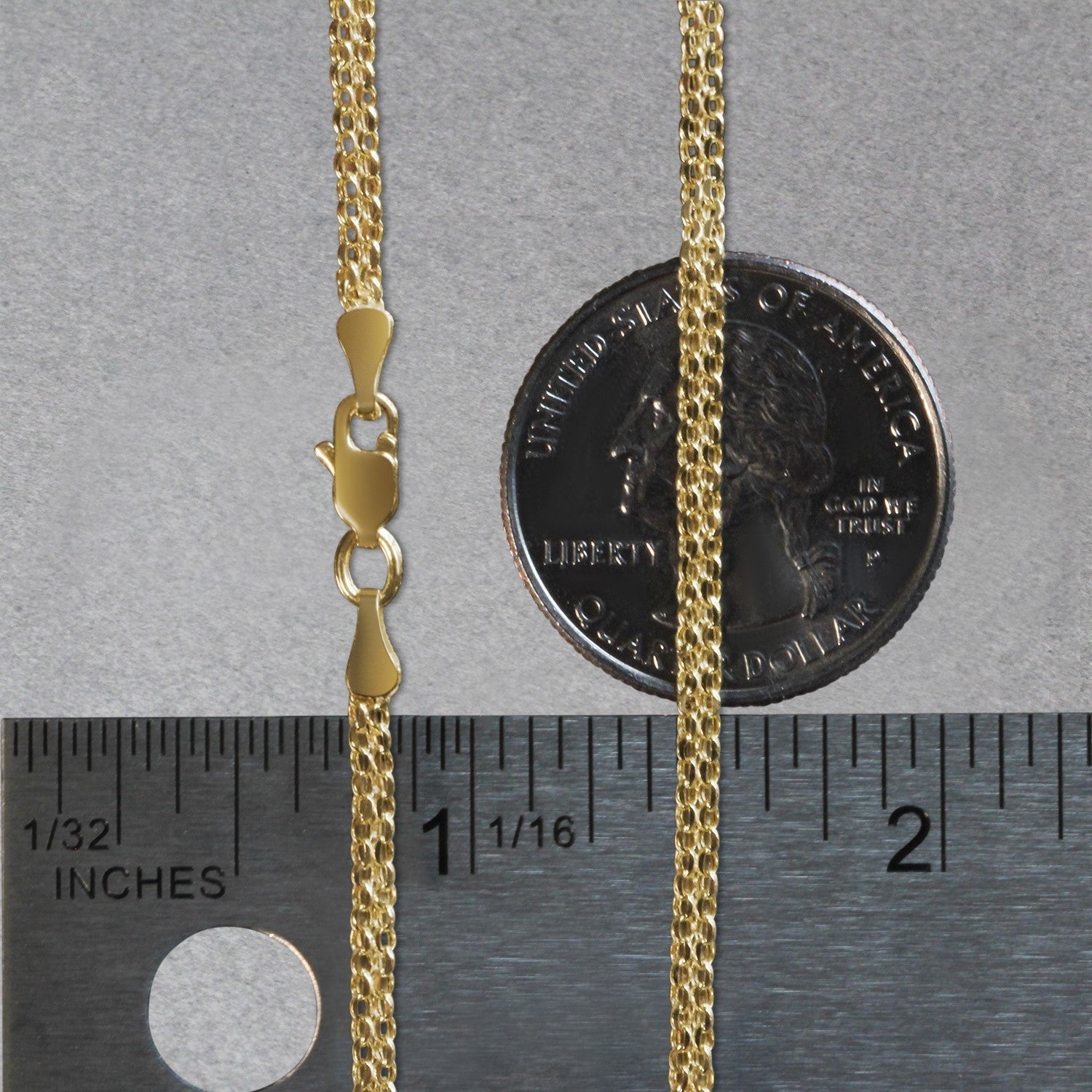 14k Yellow Gold Bismark Bracelet (2.50 mm)  DestGlow