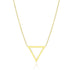 14k Yellow Gold Delta Symbol Chain Necklace by Bids.com