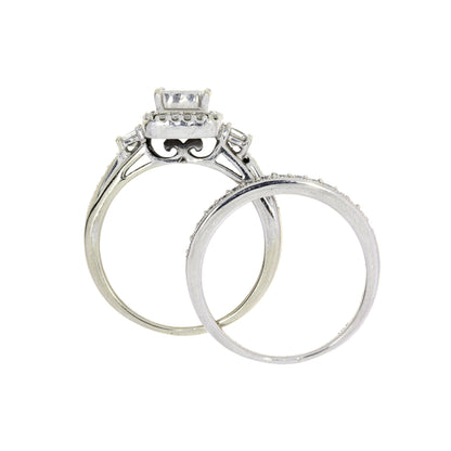 1.00ct Diamond Engagement Ring Set 10KT White Gold by Bids.com