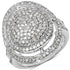 1.13 Carat Genuine White Diamond .925 Sterling Silver Ring by Bids.com