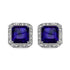 9.40 Carat Genuine Amethyst and White Diamond .925 Sterling Silver Earrings by Bids.com
