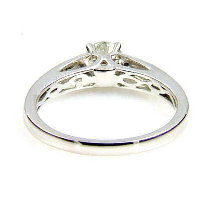 Natural .50ct Diamond Eng Only 14KT White Gold by Bids.com