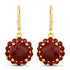 11.37 Carat Dyed Ruby and Ruby .925 Sterling Silver Earrings by Avera Group