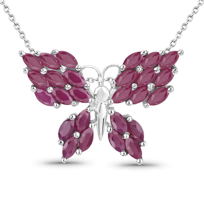 3.12 Carat Genuine Ruby .925 Sterling Silver Pendant by Bids.com