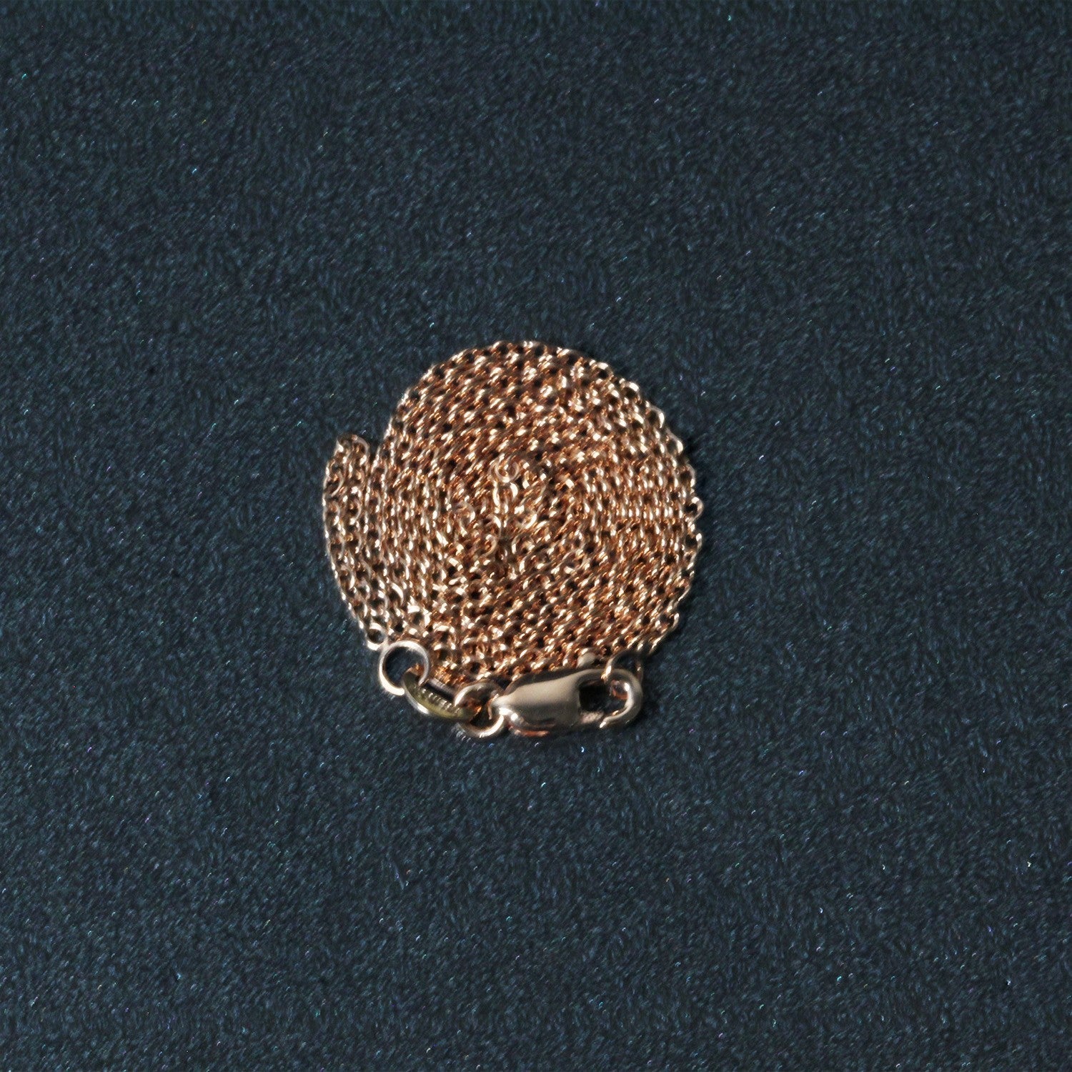 14k Rose Gold Round Cable Link Chain (1.25 mm) by Bids.com