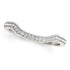 14k White Gold Curvy Style Pave Set Diamond Wedding Band (1/6 cttw) by Bids.com
