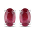 0.54 Carat Genuine Ruby 14K White Gold Earrings by Bids.com