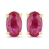 0.54 Carat Genuine Ruby 14K Yellow Gold Earrings by Bids.com