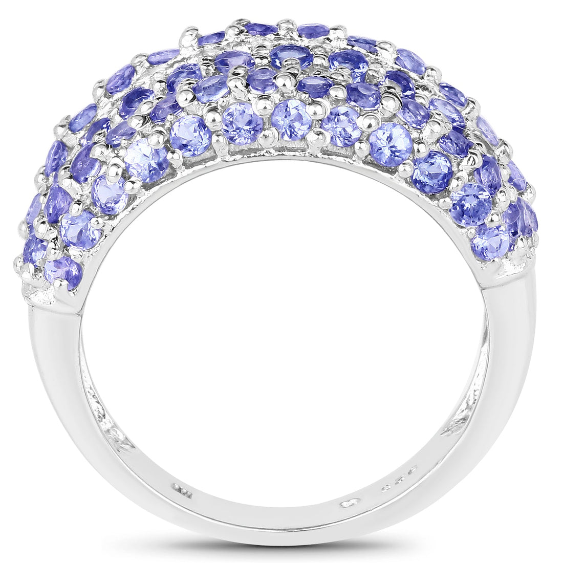 2.47 Carat Genuine Tanzanite .925 Sterling Silver Ring by Bids.com
